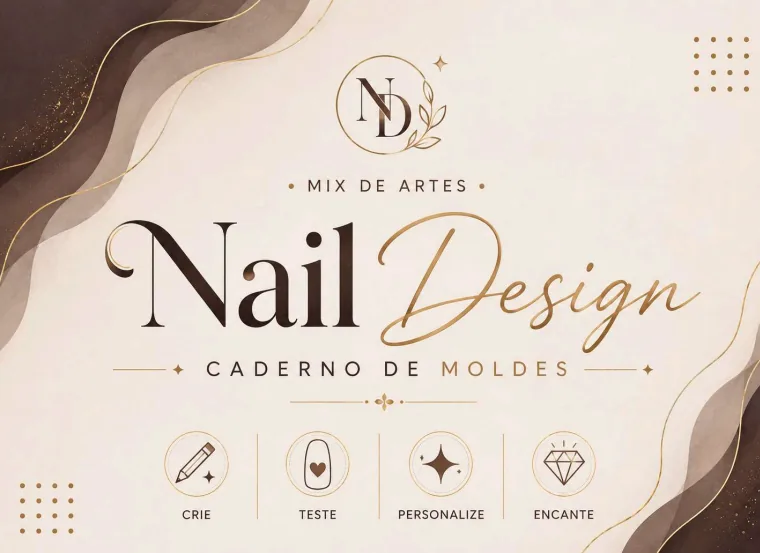 Capa do caderno Nail Designer