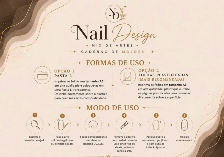 Formas e modo de uso do Nail Designer