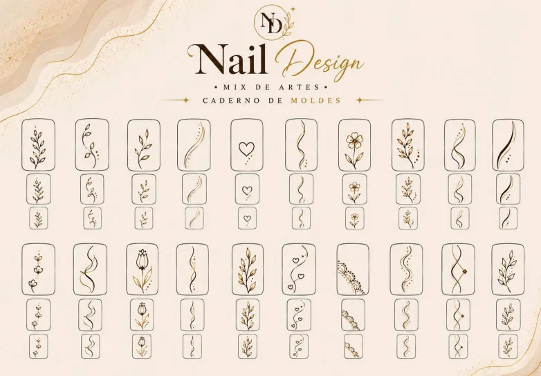 Primeira página de modelos do Nail Designer
